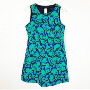 J.Crew Vineyard A-Line Woven Jacquard Dress Size 8